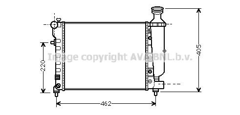 AVA QUALITY COOLING radiatorius, variklio aušinimas CN2206